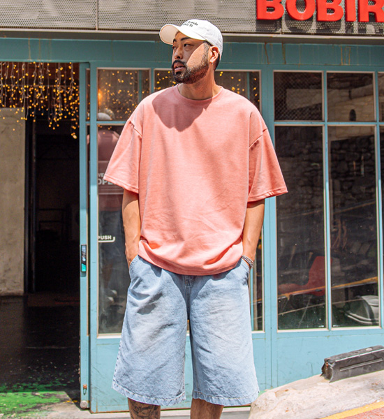 (XL-6XL)<br>알리어 短袖T恤<br><font color="#fb5ec9"><B>[1+1]</B></font>