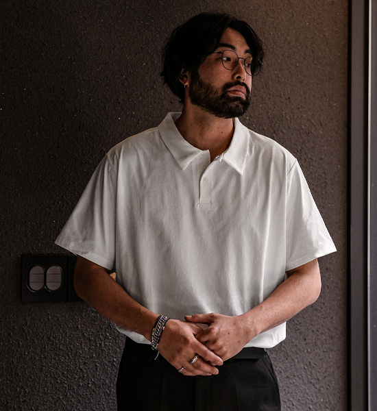 (M-6XL)<br>아키사그 短袖领衬衫 <br><font color="#072c81"><B>[ W.DNA ]</B></font><br><font color="#098a09"><B>选择长度 (基础,长款+6cm)</B></font>