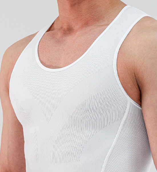 (M-6XL)<br>미클리 功能 矫正无袖衬衫