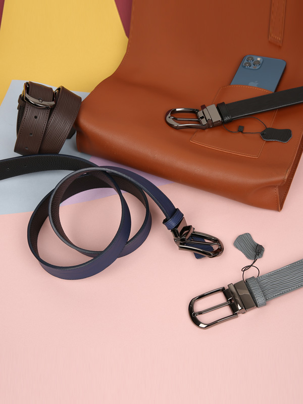 (可穿戴长达48英寸)<BR>깨비참 牛皮 双面带(1002가로줄무늬)