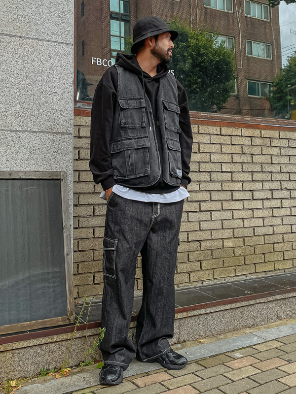 <BR>로베너 牛仔马甲 618