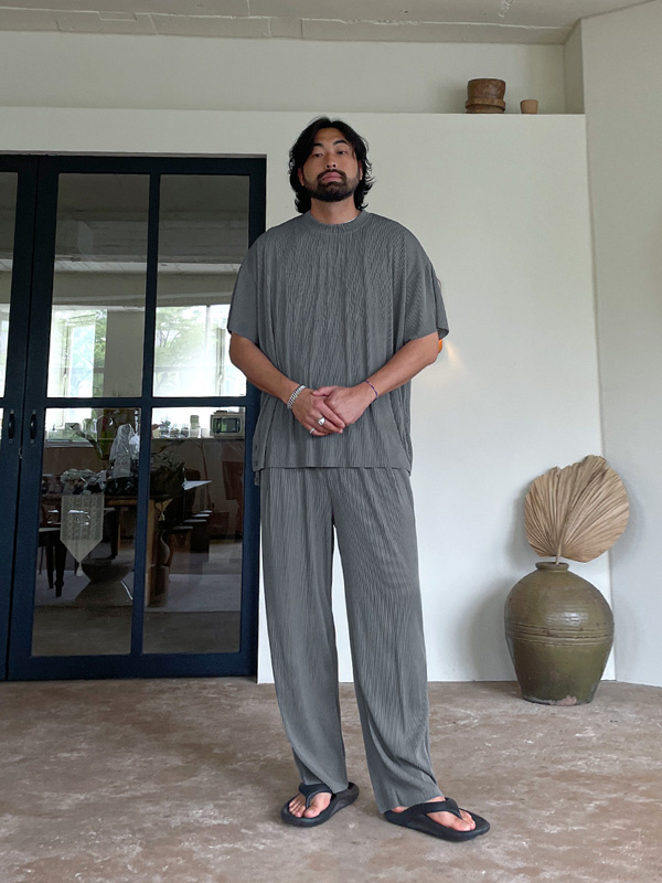 (L-4XL)<BR>카르소 短袖T恤 K2422-A+카론트 松紧带裤 K2422-A