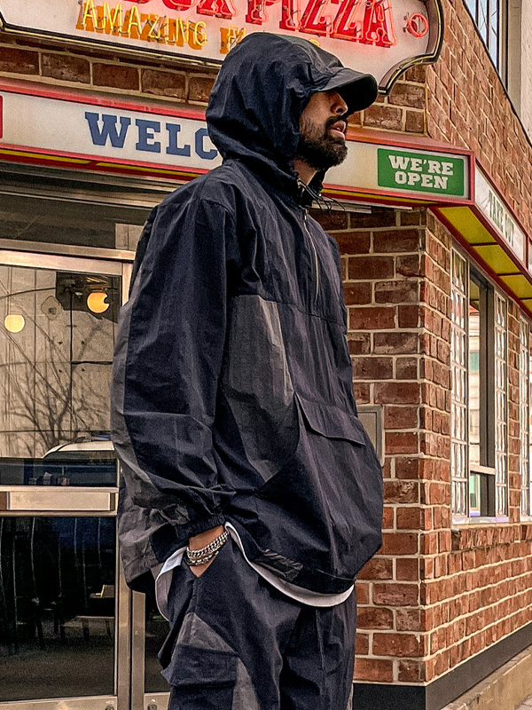 (XL-4XL)<BR>코토파 胡德·阿诺拉克+아바론 货物松紧带裤