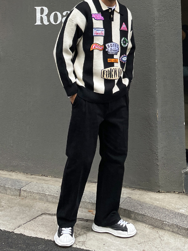 (M-5XL)<BR>바란카 사이드밴딩 棉裤 136-1