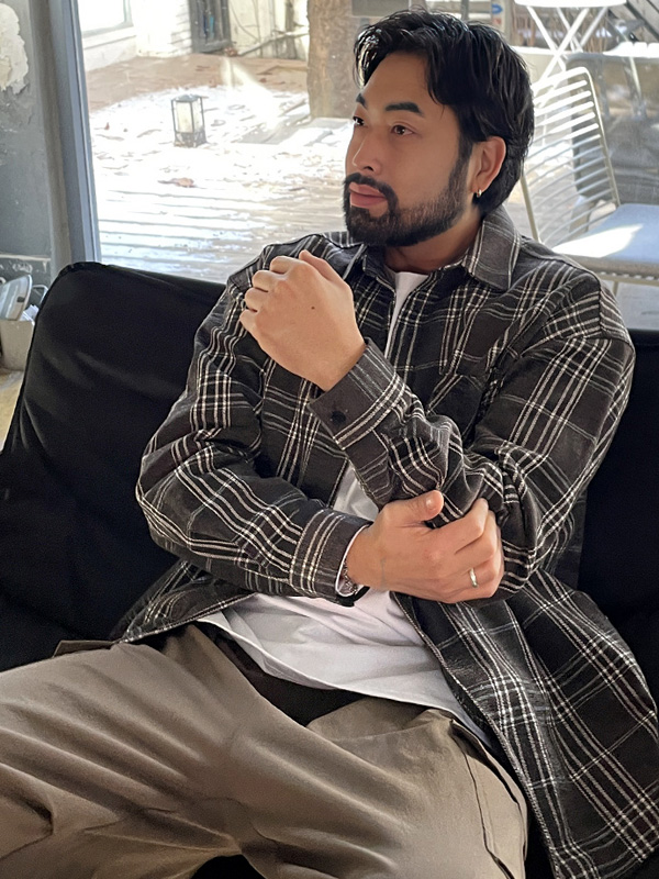 (L-5XL)<br>핀토나 格子衬衫