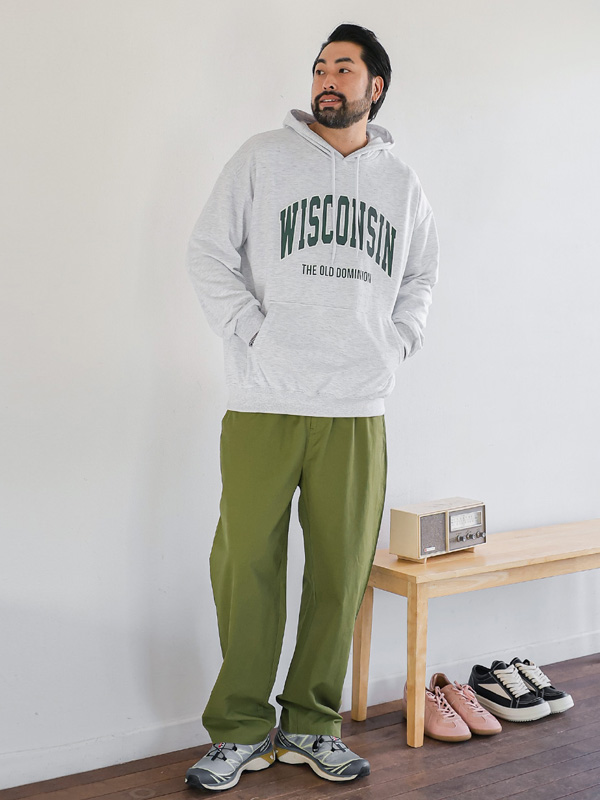 (L-5XL)<BR>루츠피 带帽T恤