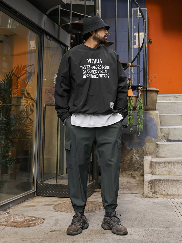 (M-5XL)<BR>럼비 사방스판 货物捆绑 慢跑裤 010-1