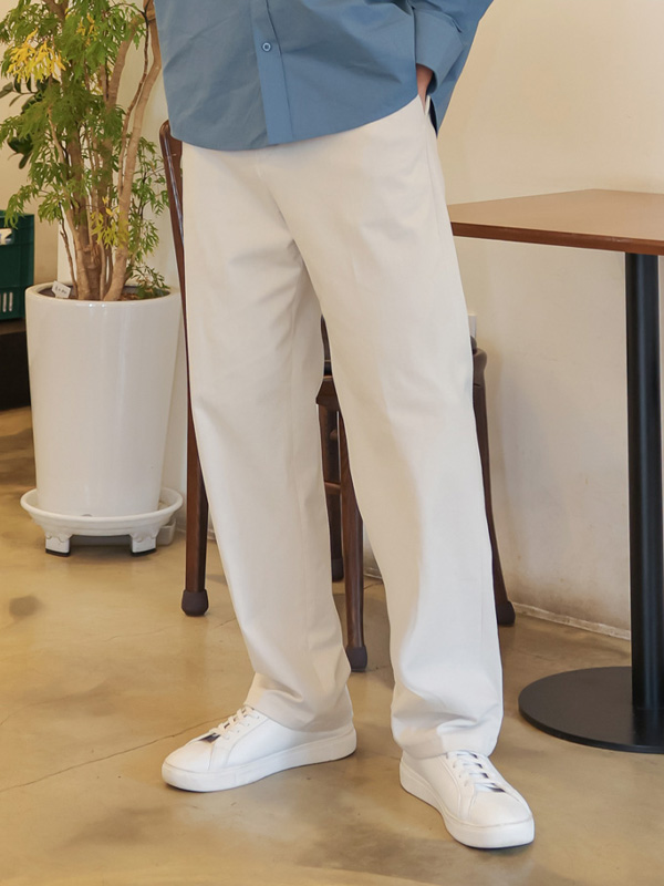 (L-5XL)<BR>파키릭 标准配合 치노밴딩팬츠