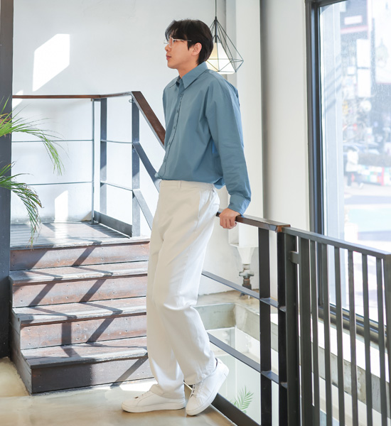 (L-5XL)<BR>파키릭 标准配合 치노밴딩팬츠