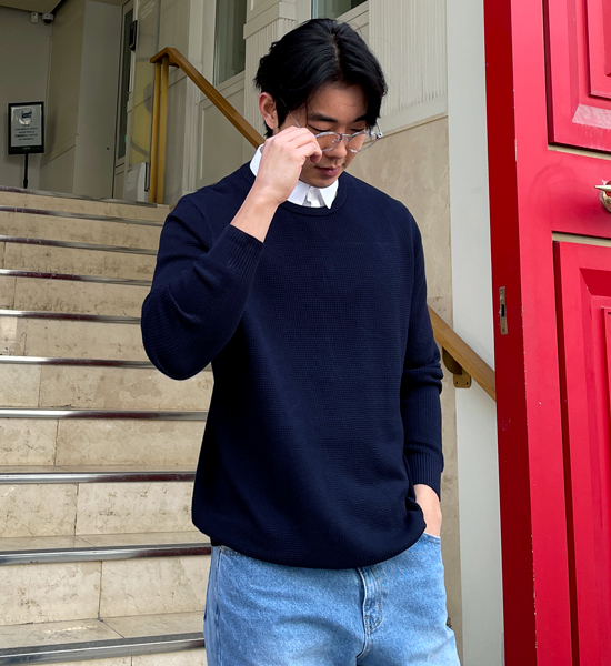 (L-5XL)<br>데이브 叠层衬衫 华夫针织品<BR><B><FONT COLOR="#ff4800">[额外折扣]</FONT></B>