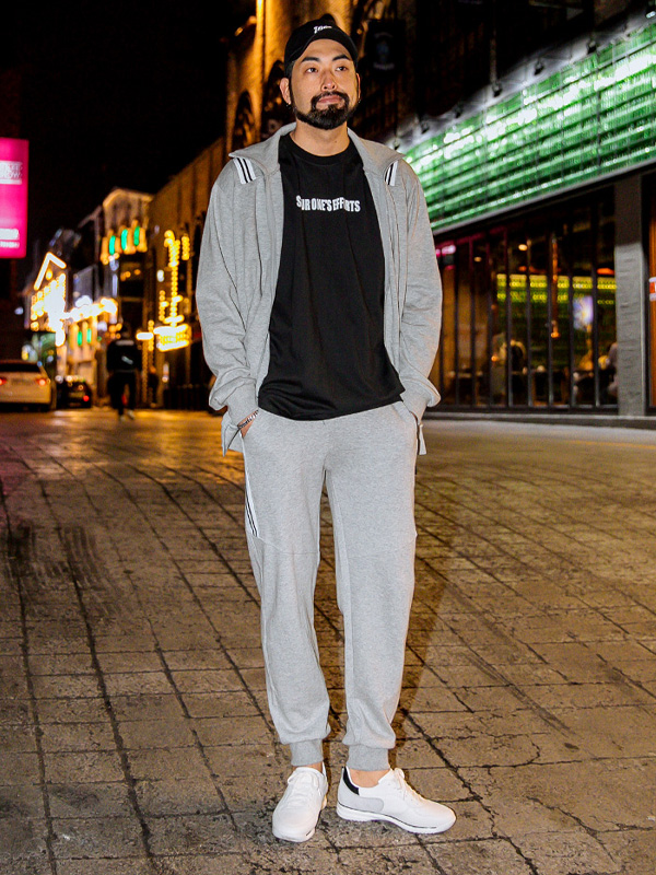 (M-4XL)<BR>반기다 拉链卫衣+웃자 2선포인트팬츠