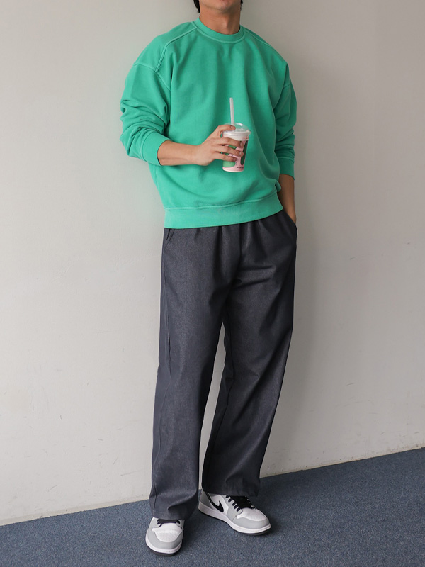 (2XL-5XL)<BR>마빙 锥形贴合 包扎棉质裤子