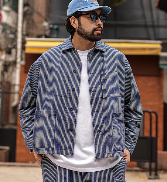 (L-5XL)<BR>골리츠 牛仔夹克