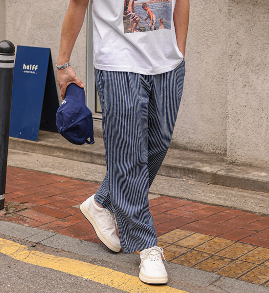 (L-5XL)<BR>니아타 半宽配合 牛仔松紧带裤 <br><font color="#098a09"><B>选择长度 (基础,长款+10cm)</B></font>