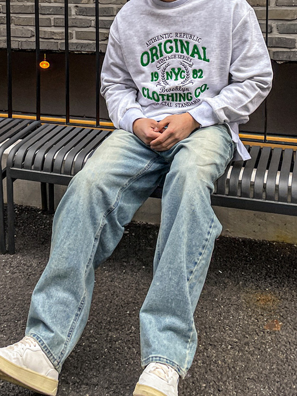 (S-5XL)<BR>피커링 广泛适用 牛仔裤 206