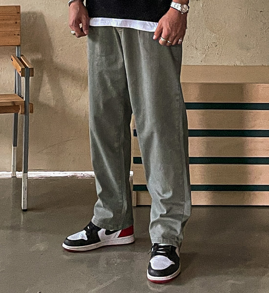(M-5XL)<BR>하칼 修身 后松紧带 棉裤<br><font color="#224f20"><B>*选择长度 (基础,长款+10cm)</B></font>