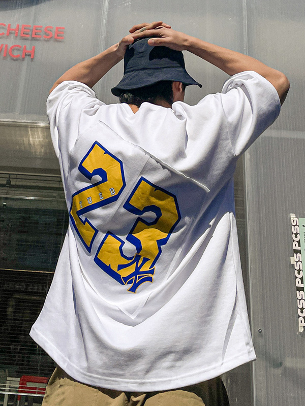 (XL-6XL)<br>뉴도르 补丁贴 短袖T恤 T233