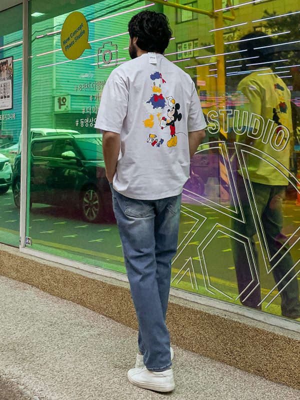 (L-5XL)<BR>페인팅마우스 短袖T恤