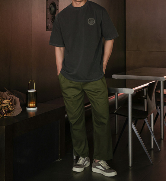 (L-5XL)<BR>카핀다 颜料 短袖T恤