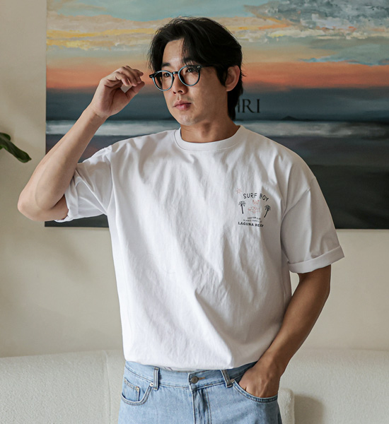 (L-5XL)<br>서퍼보이 短袖T恤