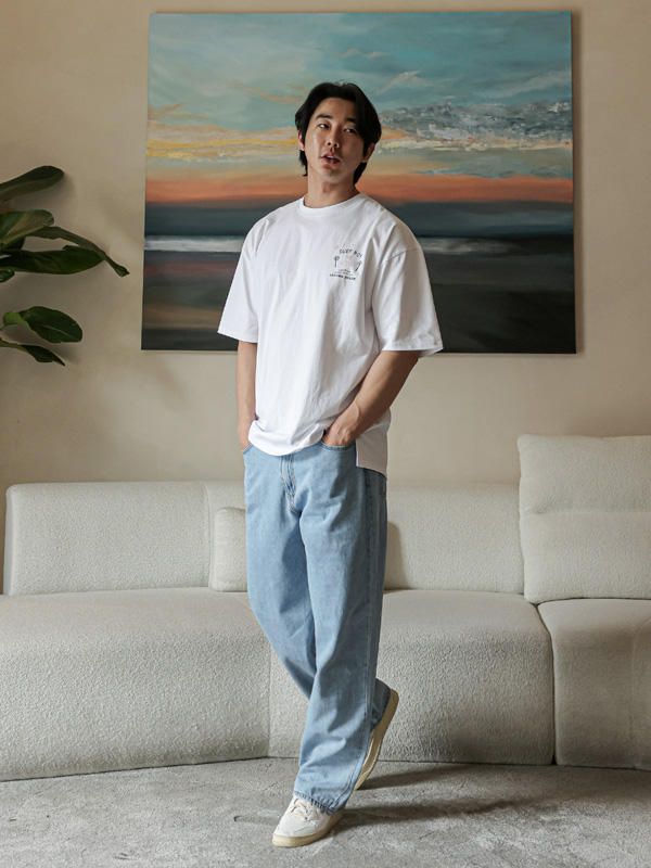 (L-5XL)<br>서퍼보이 短袖T恤