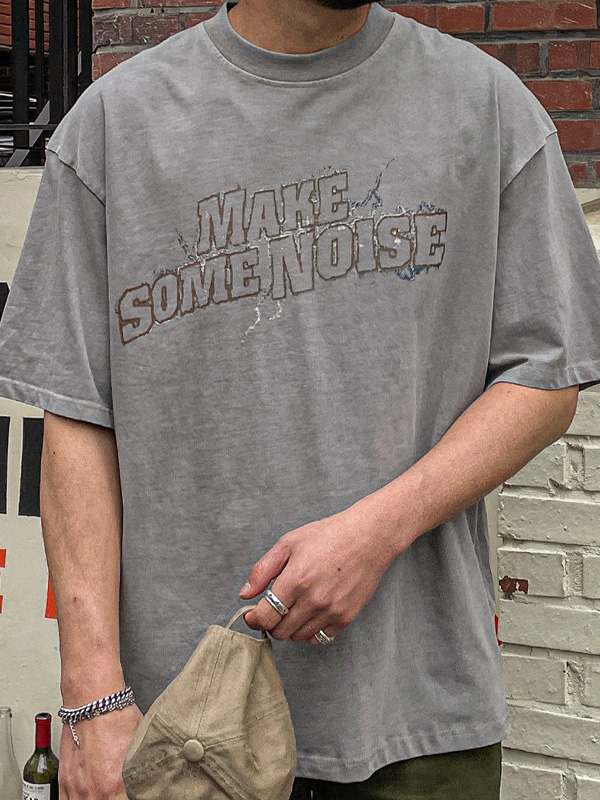 (L-5XL)<br>보비타 颜料 短袖T恤 F58