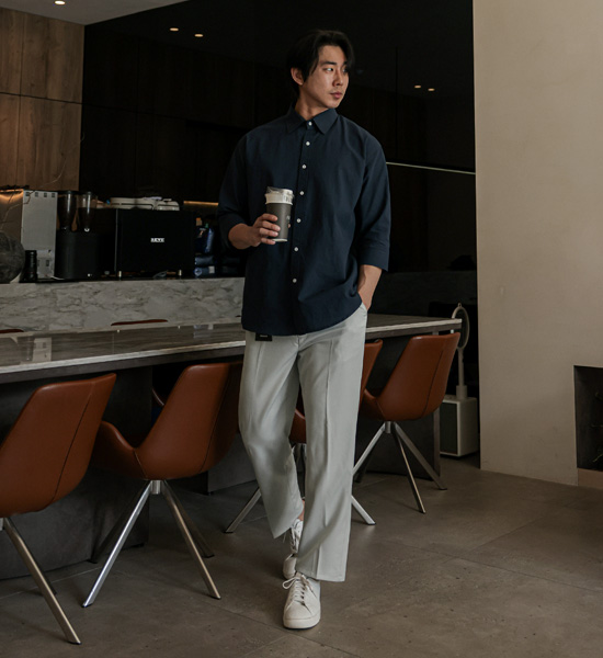 (28-40)<br>탄브룩 标准配合 侧边带 宽松长裤<br><font color="#224f20"><b>*选择长度 (9부,10부)</b></font><br><font color="#fb5ec9"><b>[1+1]</b></font>