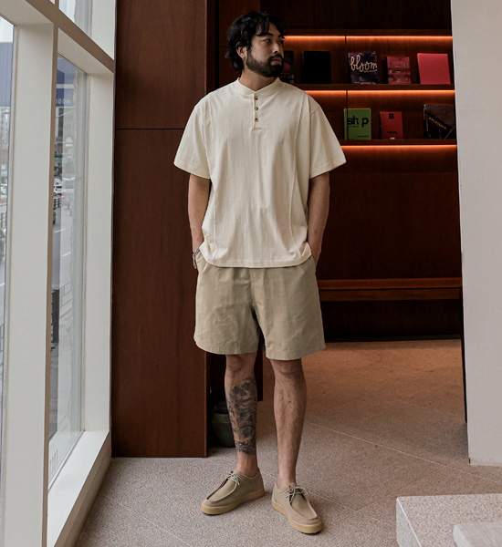 (M-6XL)<br>마르타 松紧带短裤<br><font color="#fb5ec9"><B>[1+1]</B></font>