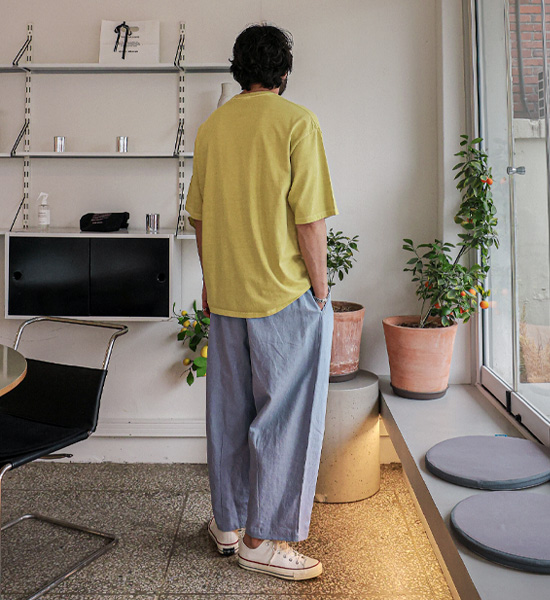 (L-5XL)<BR>소로카 颜料 短袖T恤