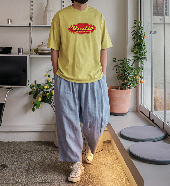 (L-5XL)<BR>소로카 颜料 短袖T恤