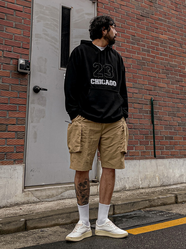 (XL-4XL)<br>벤덴르 带帽T恤