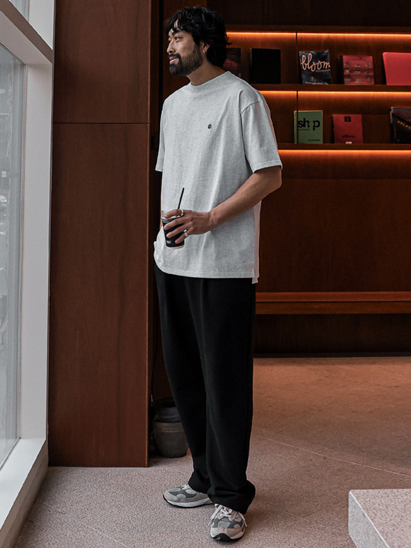 (L-5XL)<br>소사비노 切口 刺绣短袖衬衫 <br><font color="#098a09"><B>选择长度 (基础,长款+6cm)</B></font>