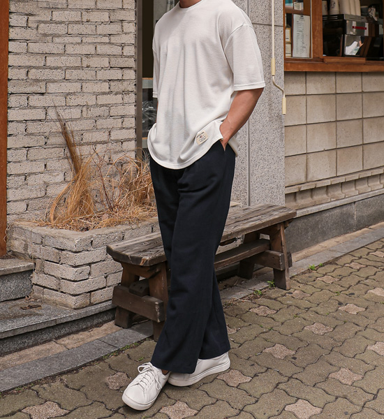 (L-5XL)<BR>다날리 华夫饼 短袖T恤<br><font color="#fb5ec9"><B>[1+1]</B></font>