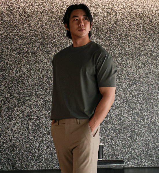 (M-6XL)<br>크란부르 冷却系统 短袖T恤 <br><font color="#072c81"><B>【 W.DNA 】</B></font><br><font color="#098a09"><B>기장선택 (基础,长款+6cm)</B></font>