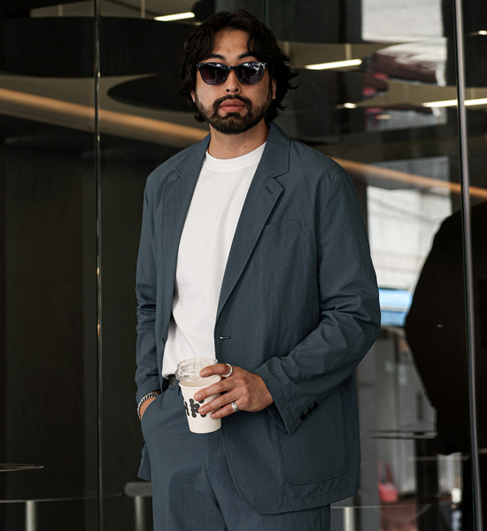 (L-5XL)<br>카퍼다 外套+반디버 标准配合 侧边带 宽松长裤