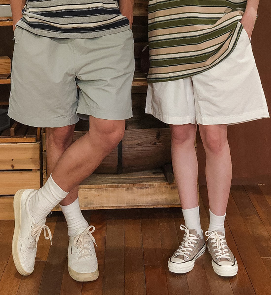 (M-6XL)<br>마르타 松紧带短裤<br><font color="#fb5ec9"><B>[1+1]</B></font>