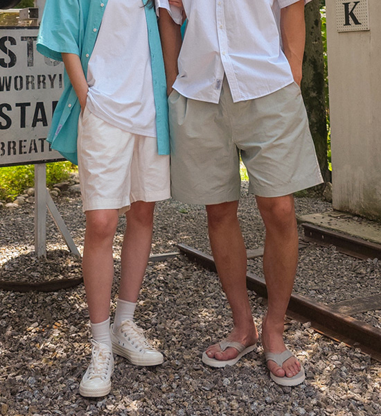 (M-6XL)<br>마르타 松紧带短裤<br><font color="#fb5ec9"><B>[1+1]</B></font>