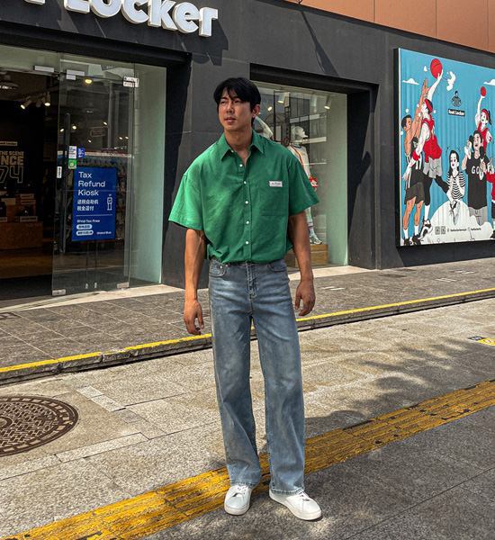 (XL-6XL)<BR>무하스 短袖衬衫