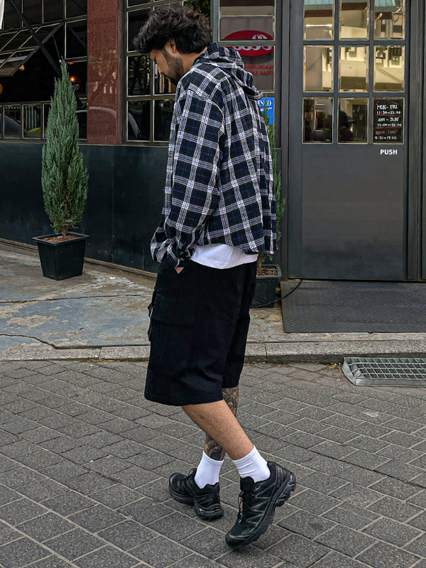 (M-5XL)<BR>세르보 7부 货物松紧带裤 1612