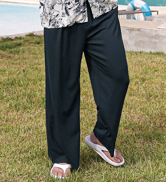 (L-6XL)<br>포엘러 华夫饼 松紧带裤(标准配合/广泛适用)