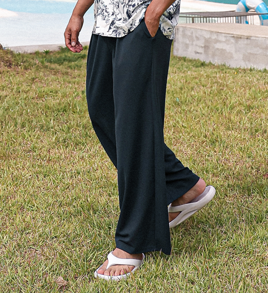 (L-6XL)<br>포엘러 华夫饼 松紧带裤(标准配合/广泛适用)