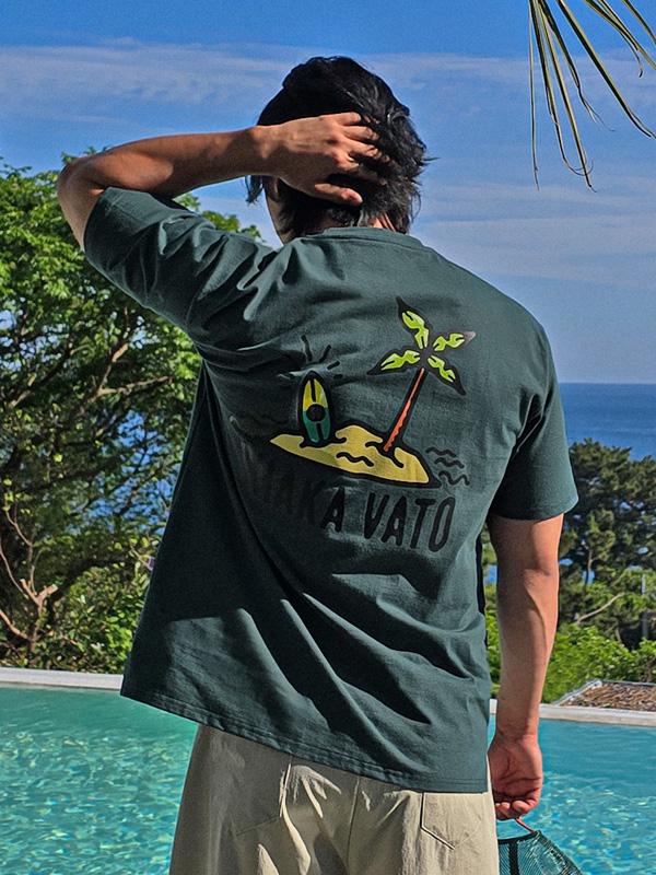 (L-5XL)<BR>사카바토 短袖T恤 <br><font color="#098a09"><B>选择长度 (基础,长款+6cm)</B></font>