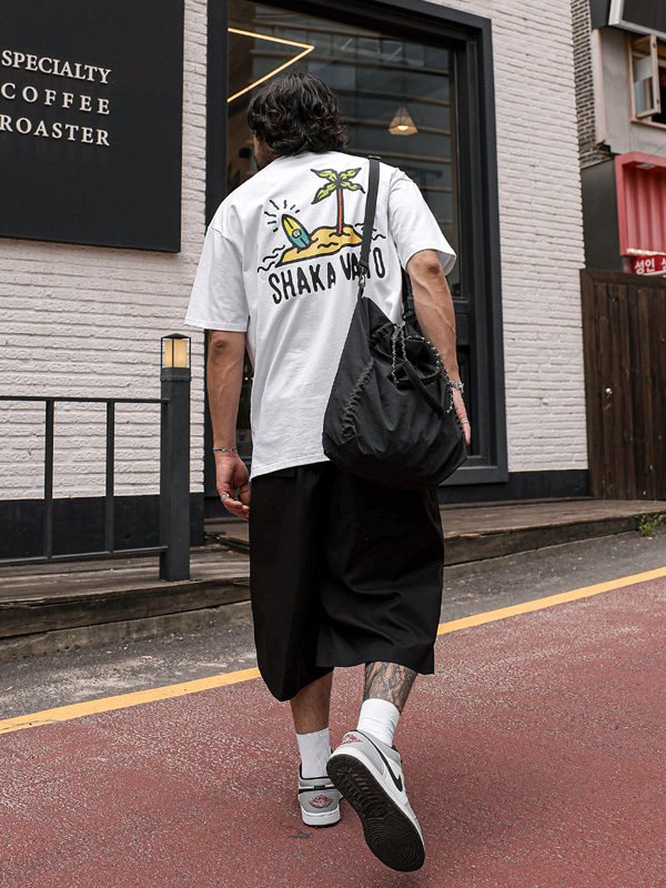 (L-5XL)<BR>사카바토 短袖T恤 <br><font color="#098a09"><B>选择长度 (基础,长款+6cm)</B></font>