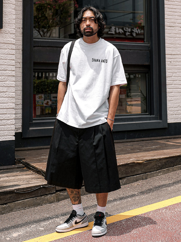 (XL-6XL)<BR>시마르 后松紧带 버뮤다팬츠