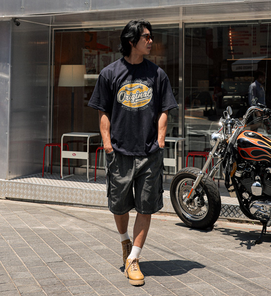 (L-5XL)<br>사리야 货物绑带短裤 262