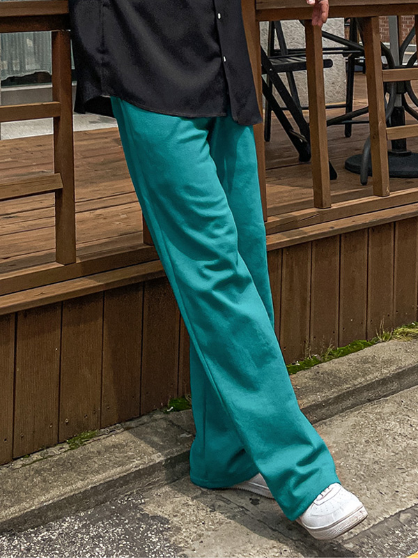 (S-4XL)<BR>코두바 半宽配合 松紧带裤