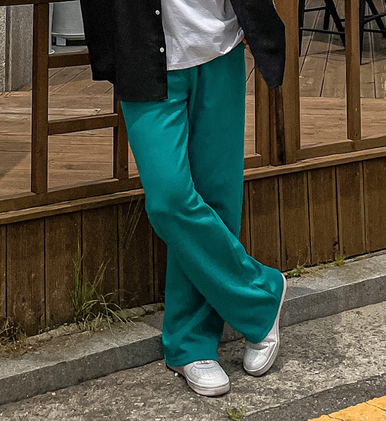 (S-4XL)<BR>코두바 半宽配合 松紧带裤