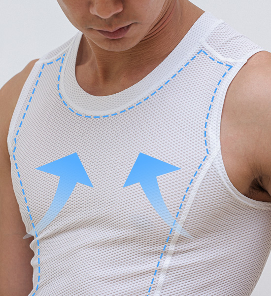 (L-5XL)<BR>마크타퍼 矫正无袖衬衫<br><font color="#fb5ec9"><B>[1+1]</B></font>