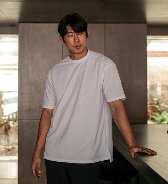 (L-5XL)<br>바카니야 网眼短袖连体衣 T003