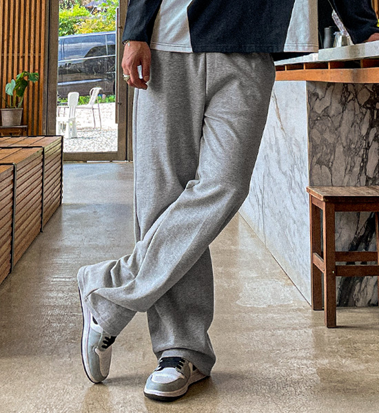 (S-4XL)<BR>코두바 半宽配合 松紧带裤